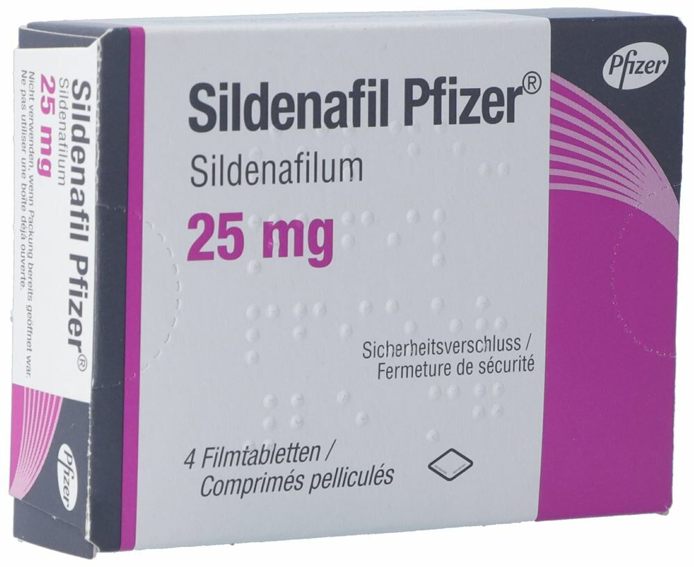 Sildenafil Pfizer Filmtabl 25 mg 4 Stk su prescrizione