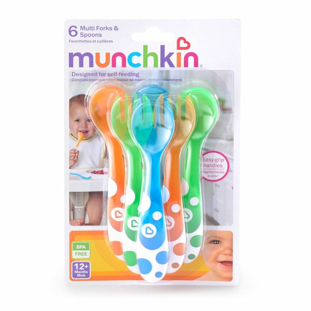 Cuillère bébé Munchkin 4 Cuillères Blanches Thermosensibles