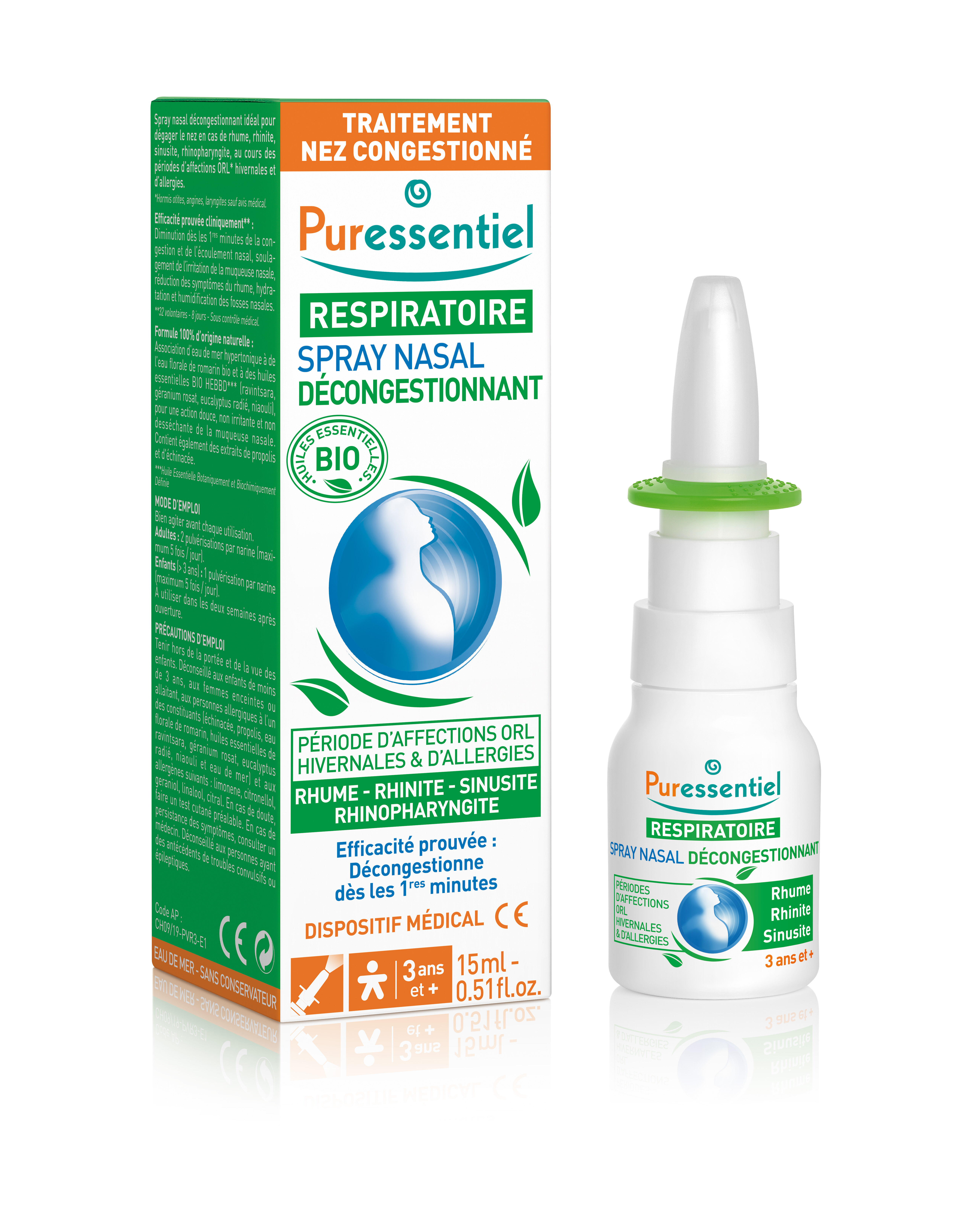 Acheter Puressentiel spray nasal décongestionnant huile