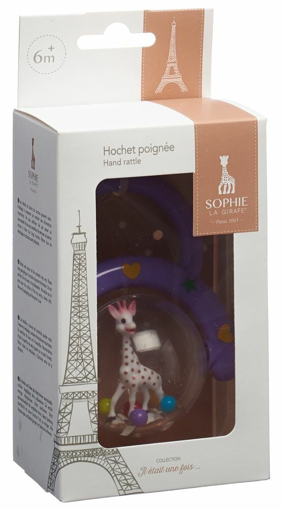 Hochet Poignée Sophie La Girafe - Bleu