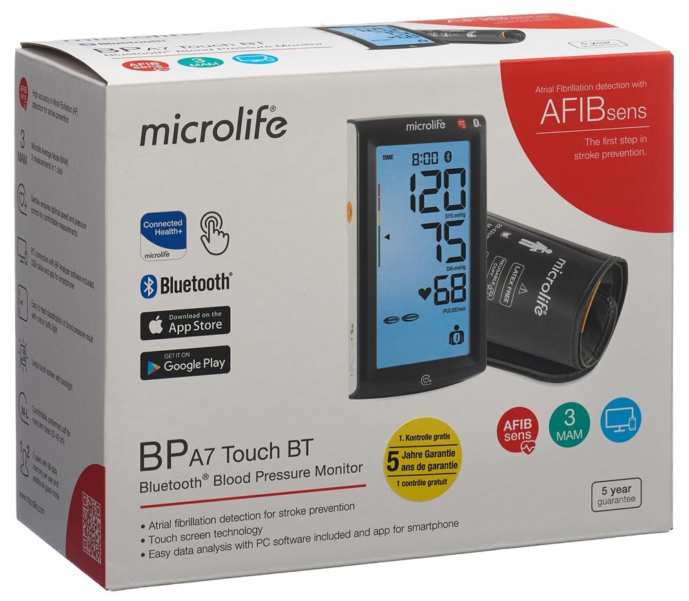 Tensiomètre Microlife B3 AFIB Classic pour le bras - Tensiomètres