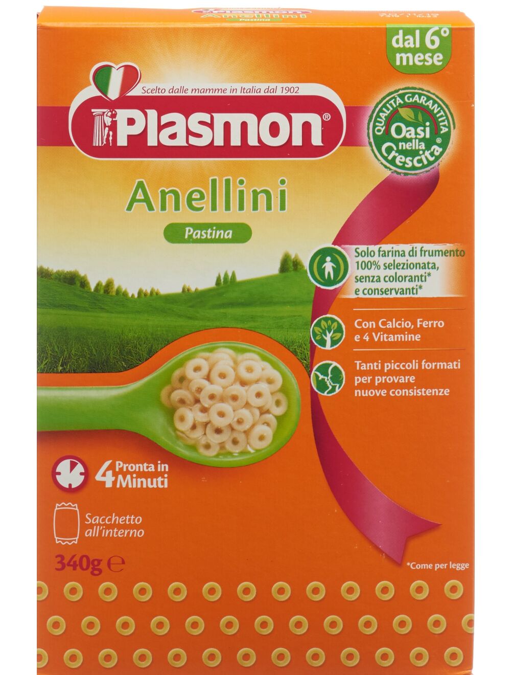 3x PLASMON pastina sabbiolina Babynahrung nudeln ab 4 Monaten 320g 