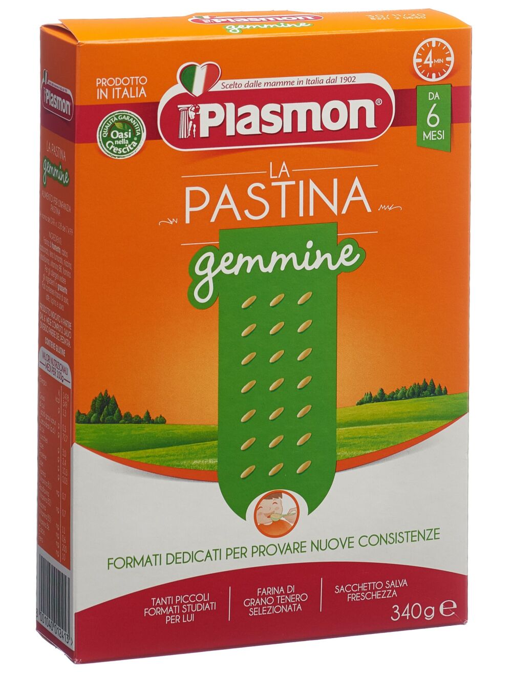 PLASMON pastina Gemmine Babynahrung nudeln ab 6 Monaten 340g 