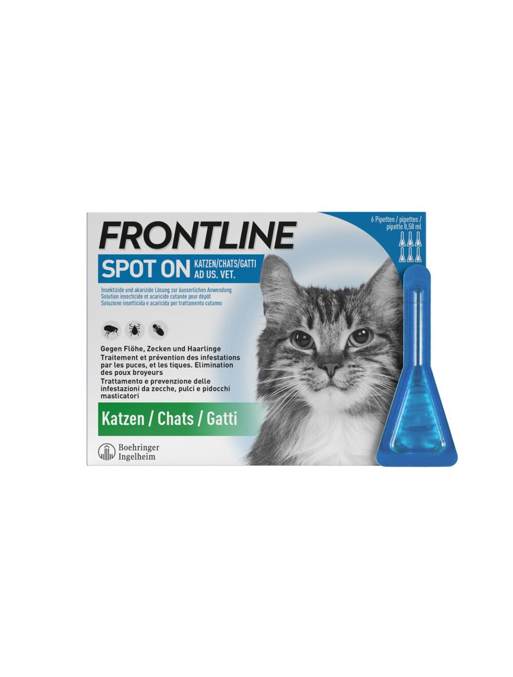 Frontline Spot On Chat Liste D 6 X 0 5 Ml Pas Cher