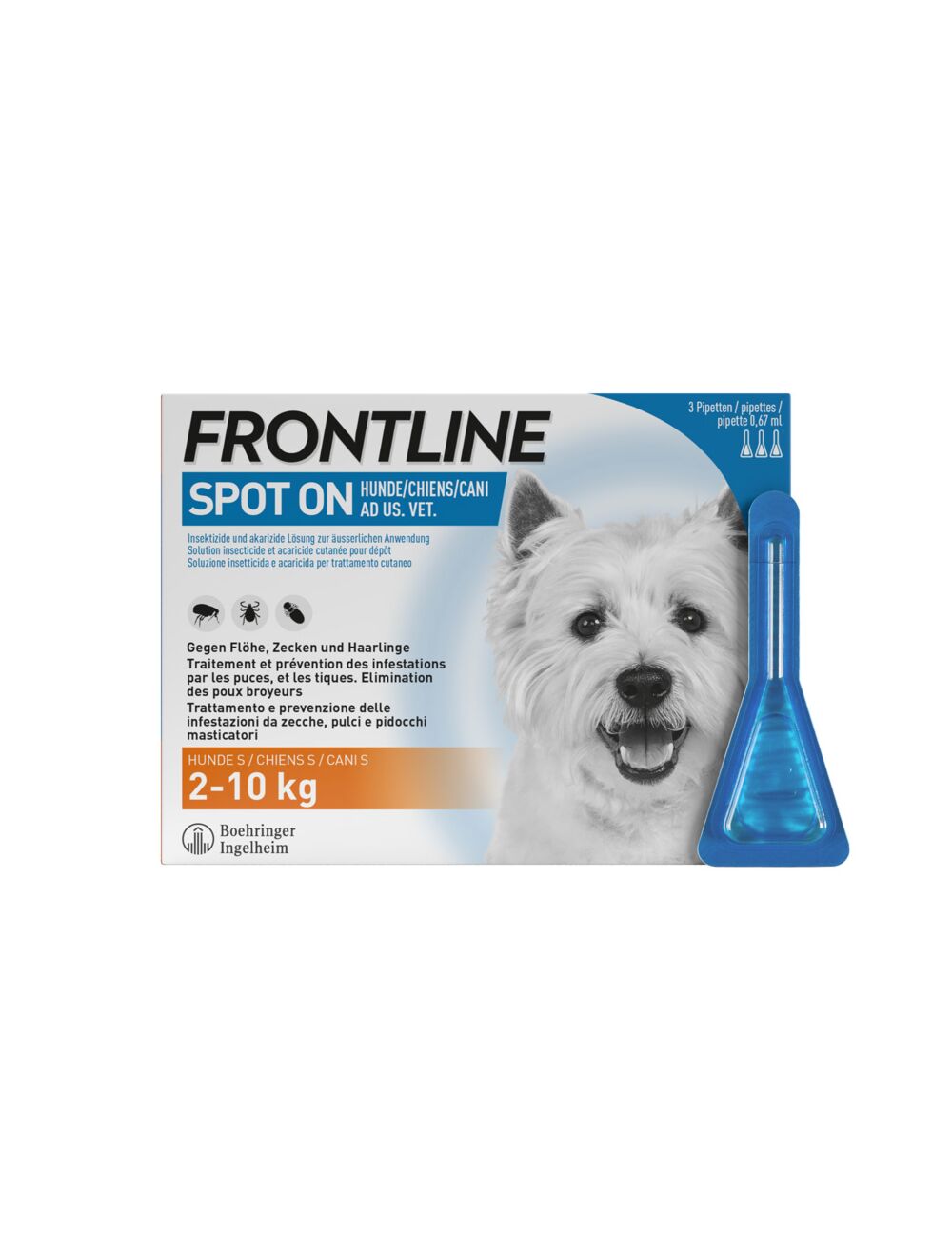 Frontline Spot On Hund S Liste D x 0.67 ml jetzt bestellen | Coop Vitality