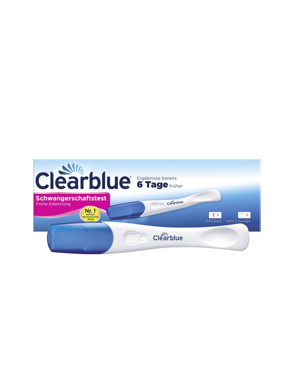 1 x Clearblue schnelle Erkennung 1 x Clearblue Schwangerschaftstest Digital 