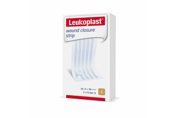 Leukoplast wound closure strip 3x75mm weiss 10 x 5 Stk
