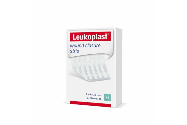 Leukoplast wound closure strip 6x38mm blanc 2 x 6 pce