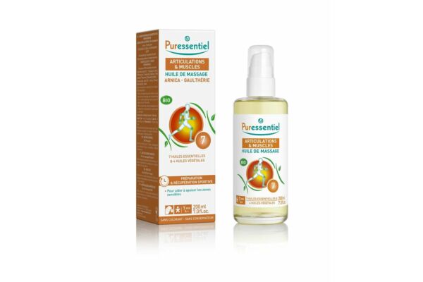 Puressentiel huile de massage effort musculaire arnica-gaulthérie bio fl 200 ml