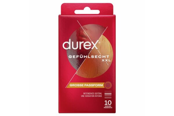 Durex Gefühlsecht XXL Präservativ 10 Stk