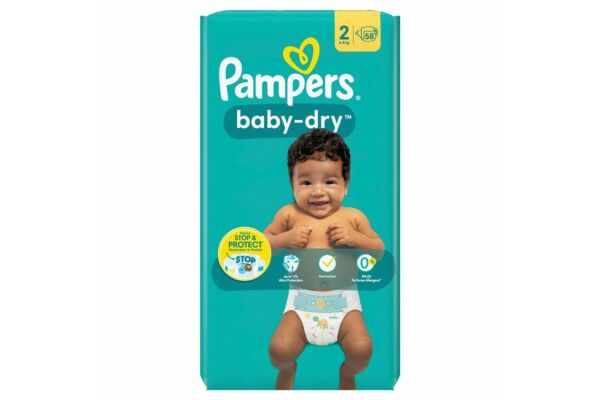 Pampers Baby Dry Gr2 4-8kg Mini Sparpack 58 Stk