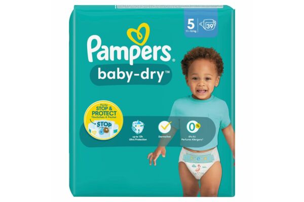 Pampers Baby Dry Gr5 11-16kg Junior pack économique 39 pce