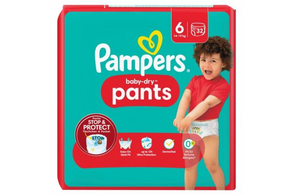 Pampers Baby Dry Pants Gr6 14-19kg Extra Large Sparpack 32 Stk