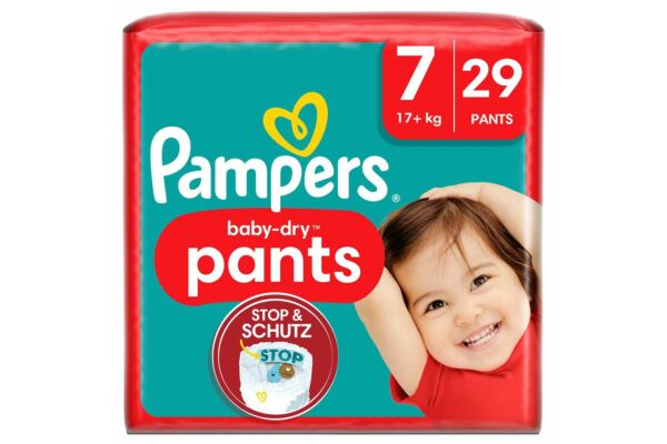 Pampers Baby Dry Pants Gr7 17+kg Extra Large Plus pack économique 29 pce