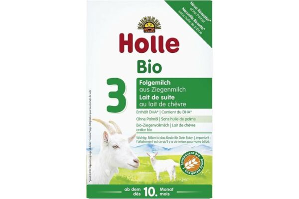 Holle lait de suite 3 au lait de chèvre bio 400 g