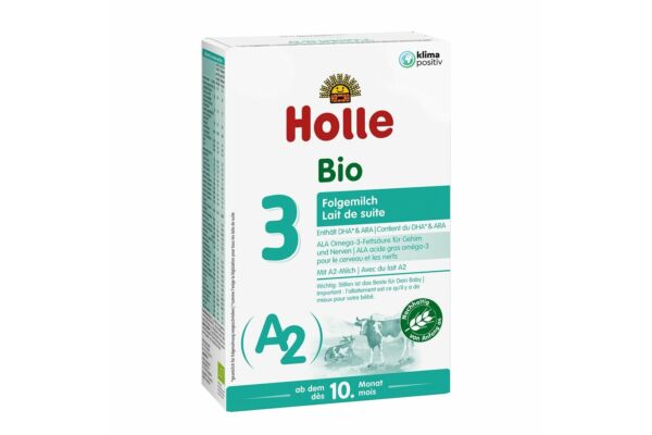 Holle A2 Bio-Folgemilch 3 Karton 400 g