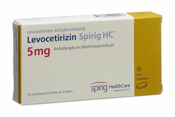 Lévocétirizine Spirig HC cpr pell 5 mg 10 pce