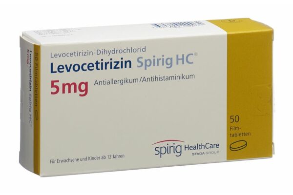 Lévocétirizine Spirig HC cpr pell 5 mg 50 pce