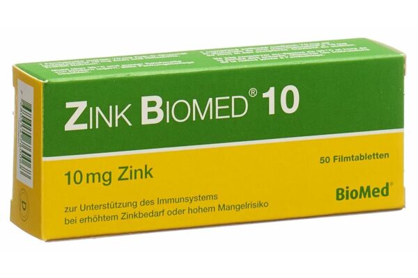 Zink Biomed 10 cpr pell 50 pce