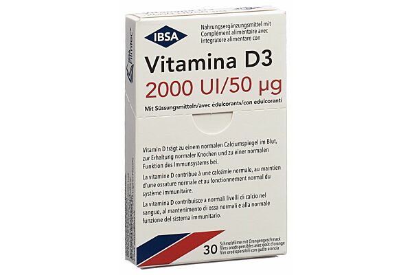 Vitamina D3 film orodisp 2000 I.U. 30 pce