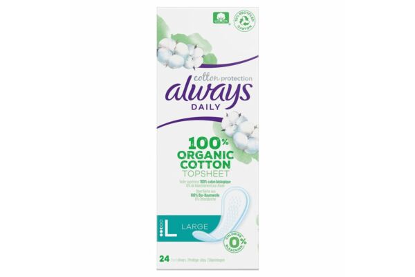 always Protège-slip Cotton Protection Large 24 pce