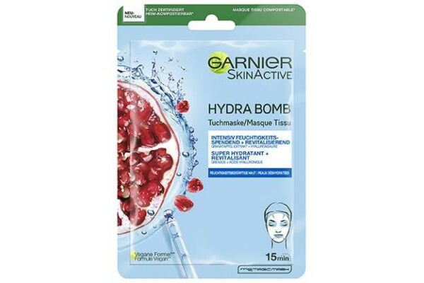 Garnier Hydra Bomb masque en tissu Grenade sach 28 g