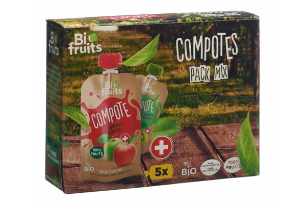 Biofruits Kompott Pack Mix 5 Btl 100 g