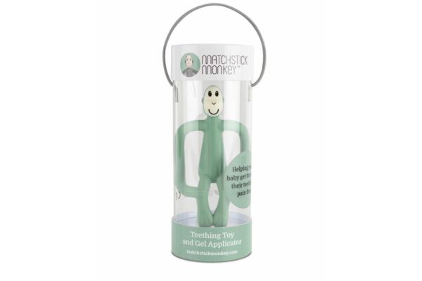 Matchstick Monkey Teething Toy mint green