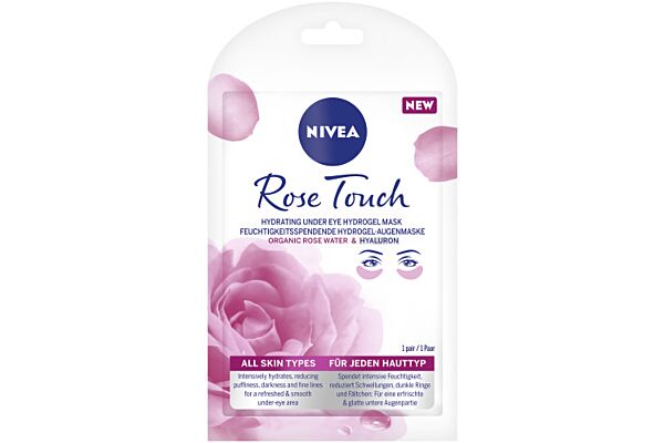 Nivea Feuchtigkeitsspendende Hydrogel-Augenmaske Rose Touch Btl