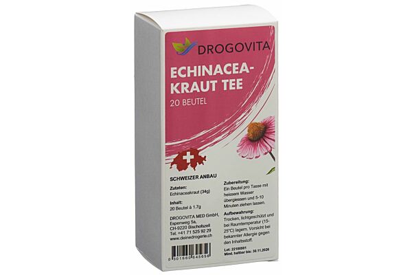 Drogovita Echinacea Tee Btl 20 Stk