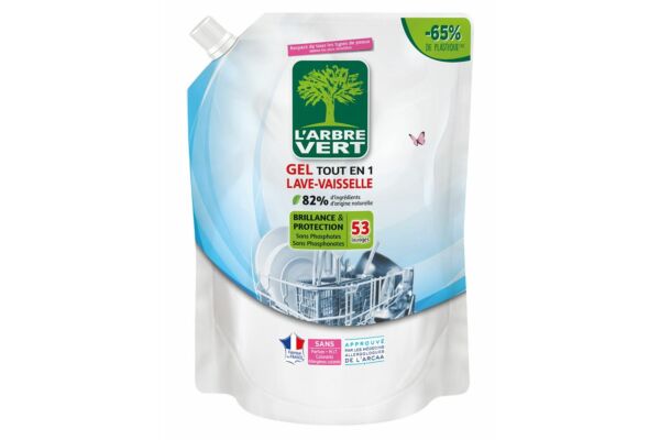 L'ARBRE VERT recharge gel lave-vaisselle écologique sach 901 ml