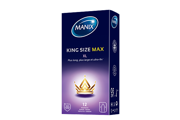 Manix King Size Max préservatifs XL 12 pce