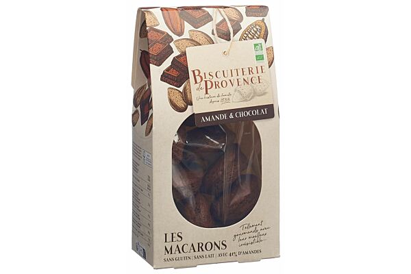 BISCUITERIE DE PROVENCE Makronen Mandel Schokolade glutenfrei Bio Btl 130 g
