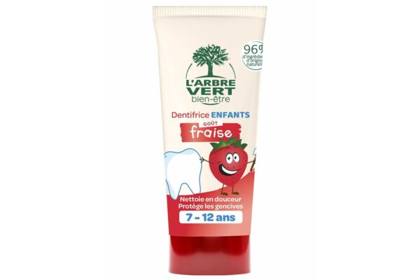 L'ARBRE VERT dentifrice écologique enfants fraise français tb 50 ml
