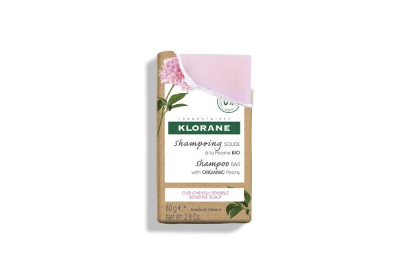 Klorane Shampoo-Bar Pfingstrose Bio 80 g