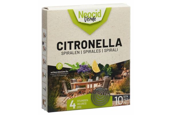 Neocid Verde citronella spirales 10 pce