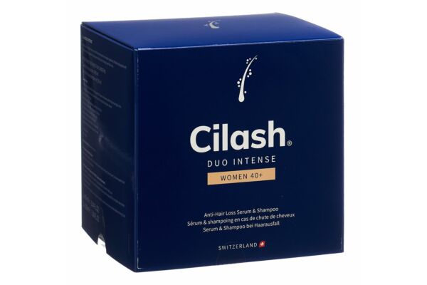 Cilash INTENSE Women 40+ Serum & Shampoo DUO bei Haarausfall 2x 90 ml und 2x 100 ml