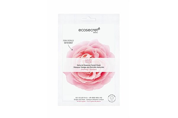 Ecosecret Gesichtsmaske beruhigend Rose Btl 20 ml