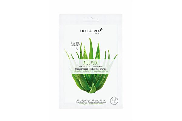 Ecosecret Gesichtsmaske Intensiv feuchtigkeitsspendend Aloe Vera Btl 20 ml