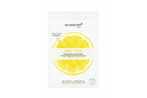 Ecosecret Gesichtsmaske strahlend Zitrone Btl 20 ml