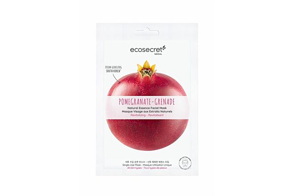 Ecosecret Gesichtsmaske revitalisierende Granatapfel Btl 20 ml