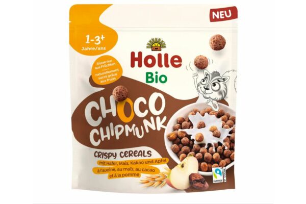 Holle Crispy Cereals Choco Chipmunk Btl 125 g