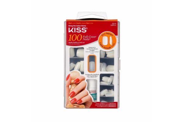 Kiss Plain nails full cover and tips Short Square