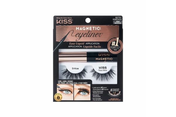 Kiss Magnetic Eyeliner & Lash Kit Entice