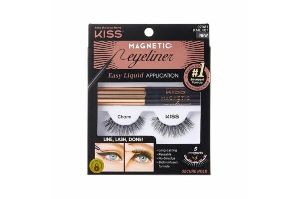 Kiss Magnetic Eyeliner & Lash Kit Charm