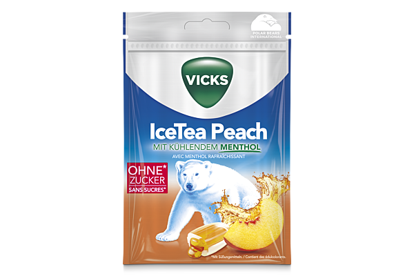 Vicks Ice Tea Peach Btl 72 g