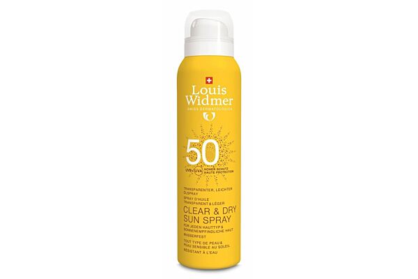 Louis Widmer Clear & Dry Sun SPF50 sans parfum spr 200 ml