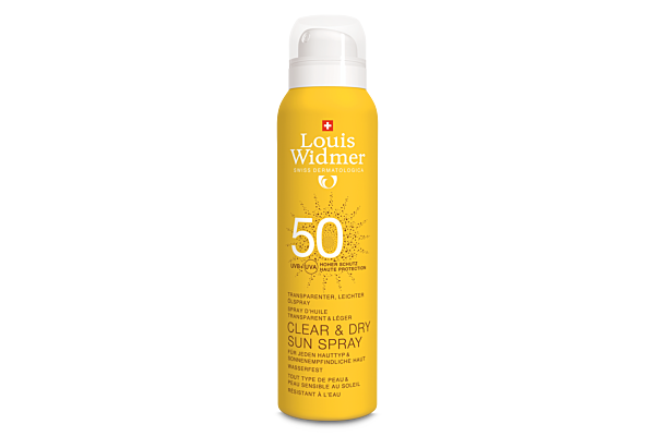 Louis Widmer Clear & Dry Sun SPF50 parfumée spr 200 ml