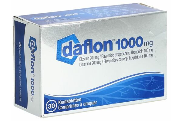 Daflon cpr croquer 1000 mg 30 pce