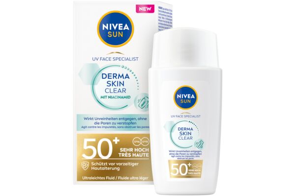 Nivea UV Face Derma Skin Clear LSF50+ Fl 40 ml